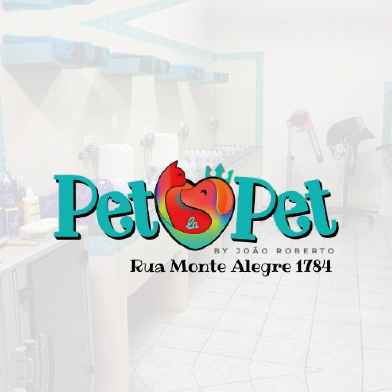 Pet La Pet Veterinária, Banho e Tosa Logo